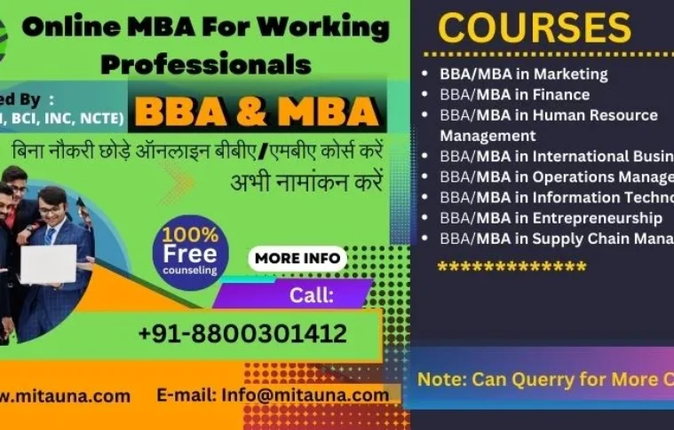 Online MBA For Working Professionals